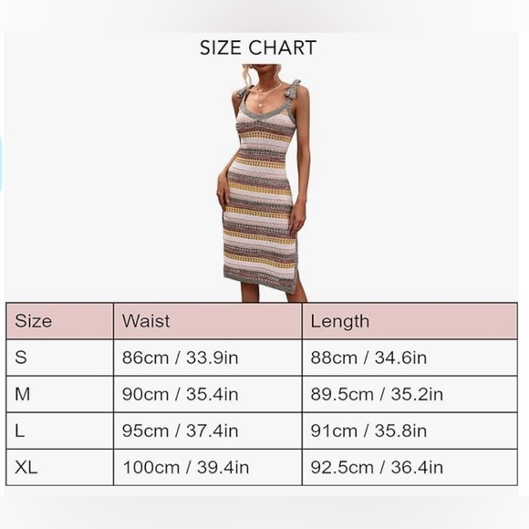 ✨NXH Split Dress Tie Shoulder Dress Cover Up Size L - Picture 5 of 13